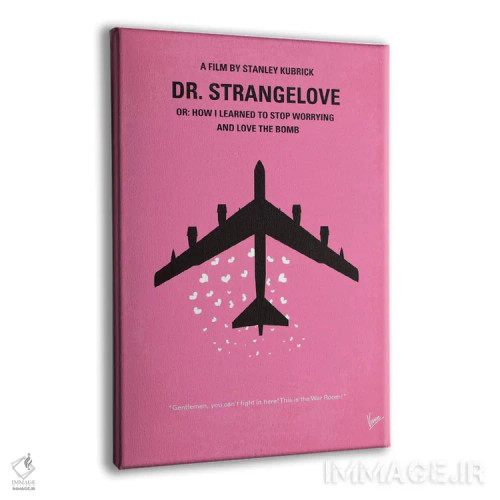 تابلو مینیمال پوستر مینیمال فیلم دکتر استرنجلاو اثر چانکونگ - نمای پرسپکتیو محصول
