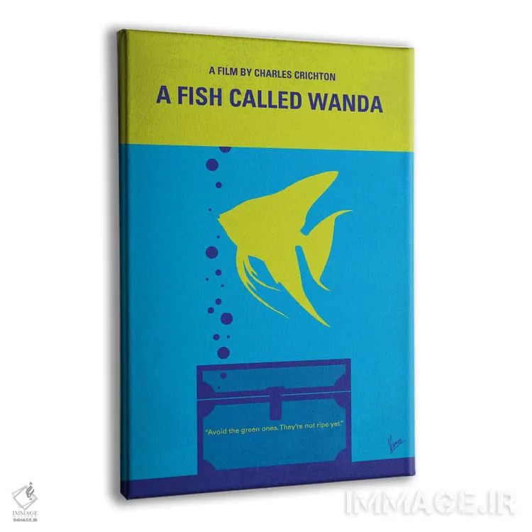 تابلو مینیمال پوستر مینیمال فیلم ماهی به نام واندا اثر چانکونگ - نمای پرسپکتیو محصول