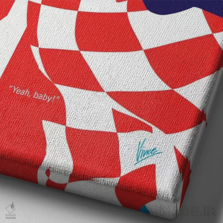 تابلو مینیمال پوستر مینیمال فیلم آستین پاورز: مرد بین المللی رمز و راز اثر چانکونگ - نمای نزدیک بافت بوم