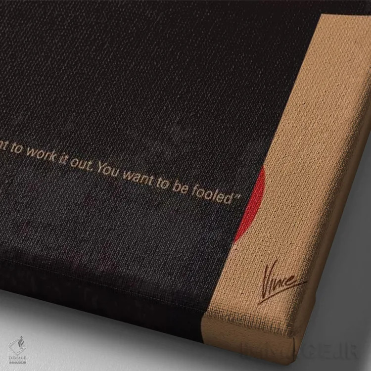 تابلو مینیمال پوستر مینیمال فیلم حیثیت اثر چانکونگ - نمای نزدیک بافت بوم