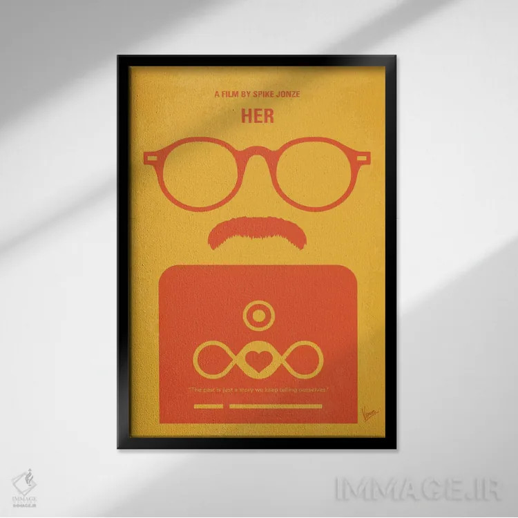 تابلو مینیمال پوستر مینیمال فیلم او اثر چانکونگ - نمای قابدار مشکی