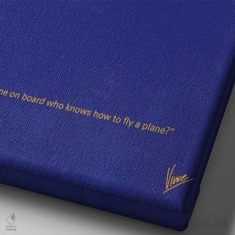 تابلو مینیمال پوستر مینیمال فیلم هواپیما! اثر چانکونگ - نمای نزدیک بافت بوم