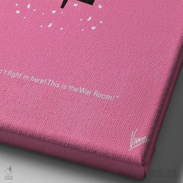 تابلو مینیمال پوستر مینیمال فیلم دکتر استرنجلاو اثر چانکونگ - نمای نزدیک بافت بوم