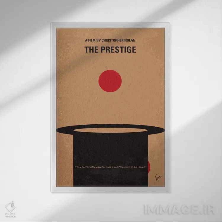 تابلو مینیمال پوستر مینیمال فیلم حیثیت اثر چانکونگ - نمای قابدار سفید