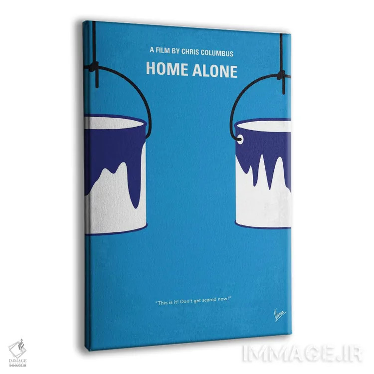 تابلو مینیمال پوستر مینیمال فیلم تنها در خانه اثر چانکونگ - نمای پرسپکتیو محصول