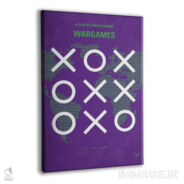 تابلو مینیمال پوستر مینیمال فیلم بازی های جنگی اثر چانکونگ - نمای پرسپکتیو محصول