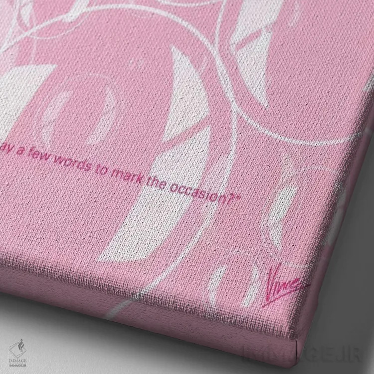 تابلو مینیمال پوستر مینیمال باشگاه مبارزه اثر چانکونگ - نمای نزدیک بافت بوم