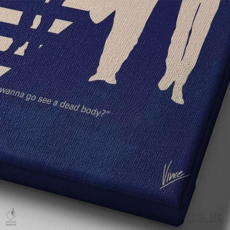 تابلو مینیمال پوستر مینیمال فیلم کنارم بمان اثر چانکونگ - نمای نزدیک بافت بوم