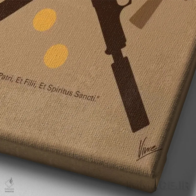 تابلو مینیمال پوستر مینیمال فیلم قدیسان بونداک اثر چانکونگ - نمای نزدیک بافت بوم