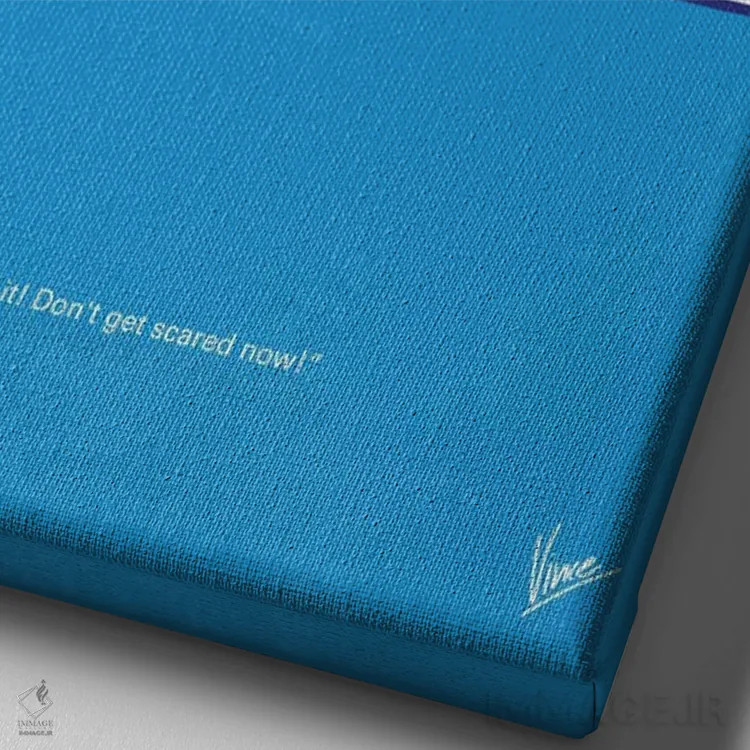 تابلو مینیمال پوستر مینیمال فیلم تنها در خانه اثر چانکونگ - نمای نزدیک بافت بوم