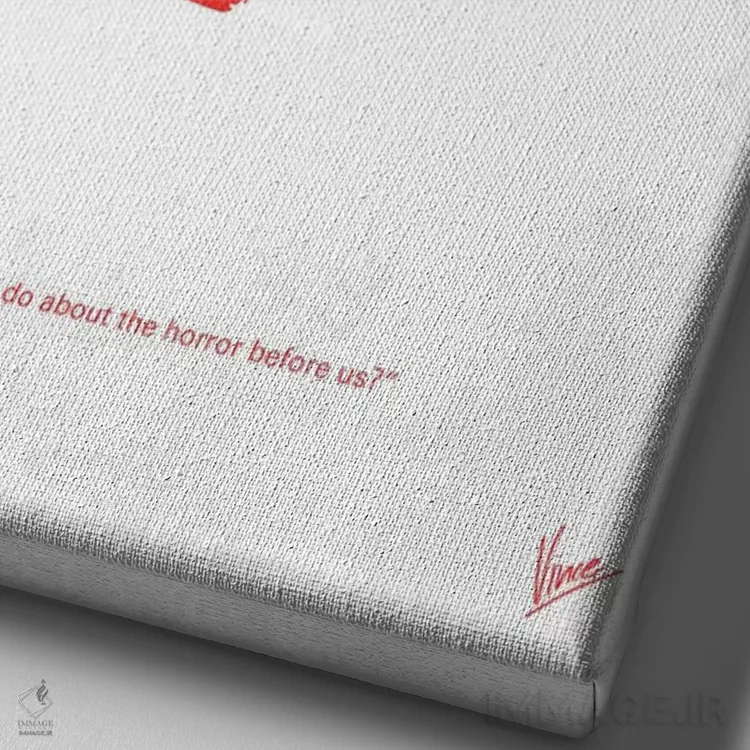 تابلو مینیمال پوستر مینیمال فیلم گودزیلا اثر چانکونگ - نمای نزدیک بافت بوم