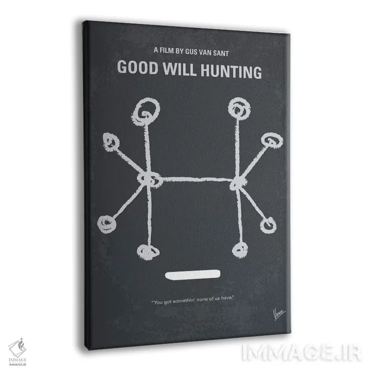 تابلو مینیمال پوستر مینیمال فیلم ویل هانتینگ خوب اثر چانکونگ - نمای پرسپکتیو محصول