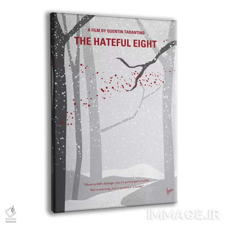 تابلو مینیمال پوستر مینیمال هشت نفرت انگیز اثر چانکونگ - نمای پرسپکتیو محصول