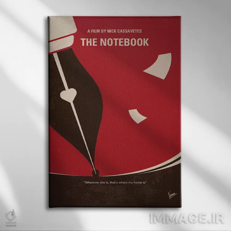 تابلو مینیمال پوستر مینیمال فیلم دفترچه خاطرات اثر چانکونگ - نمای روبهرو روی دیوار