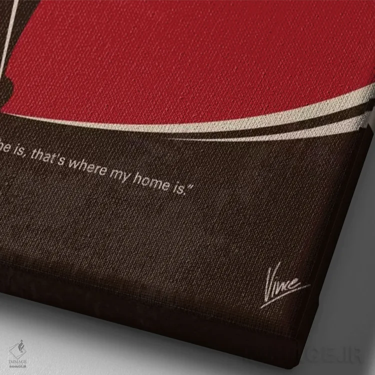 تابلو مینیمال پوستر مینیمال فیلم دفترچه خاطرات اثر چانکونگ - نمای نزدیک بافت بوم