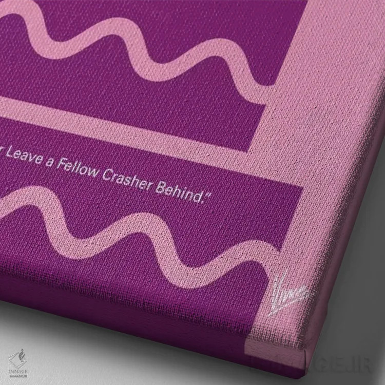 تابلو مینیمال پوستر مینیمال فیلم بهم زنندگان جشن عروسی اثر چانکونگ - نمای نزدیک بافت بوم