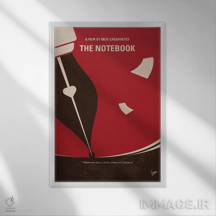 تابلو مینیمال پوستر مینیمال فیلم دفترچه خاطرات اثر چانکونگ - نمای قابدار سفید