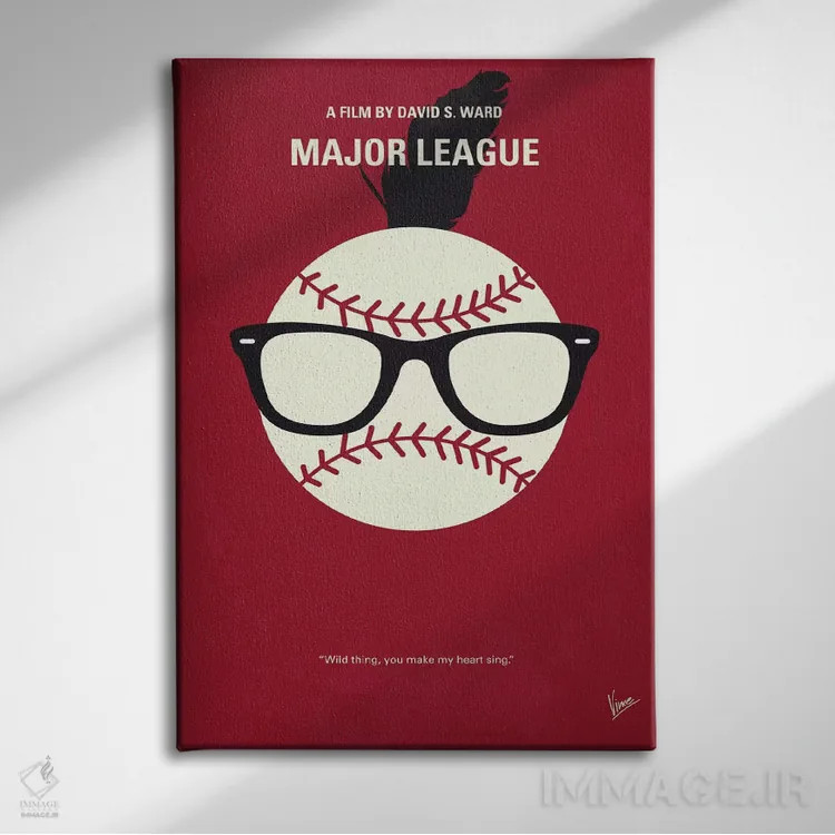 تابلو مینیمال پوستر مینیمال لیگ اصلی اثر چانکونگ - نمای روبهرو روی دیوار