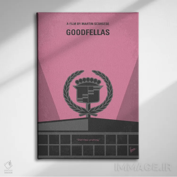 تابلو مینیمال پوستر مینیمال فیلم رفقای خوب اثر چانکونگ - نمای روبهرو روی دیوار