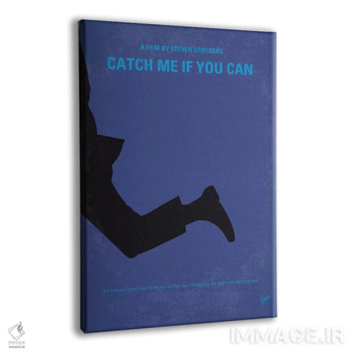 تابلو مینیمال پوستر مینیمال اگر می تونی منو بگیر اثر چانکونگ - نمای پرسپکتیو محصول