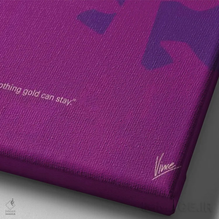 تابلو مینیمال پوستر مینیمال فیلم بیگانگان اثر چانکونگ - نمای نزدیک بافت بوم