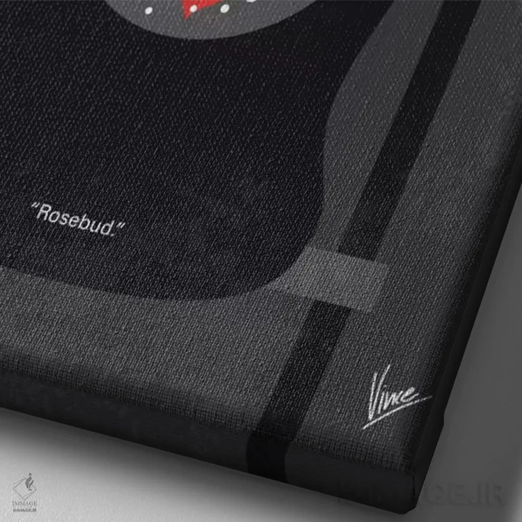 تابلو مینیمال پوستر مینیمال فیلم شهروند کین اثر چانکونگ - نمای نزدیک بافت بوم