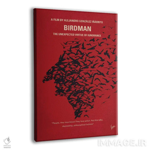 تابلو مینیمال پوستر مینیمال فیلم مرد پرنده ای یا اثر چانکونگ - نمای پرسپکتیو محصول