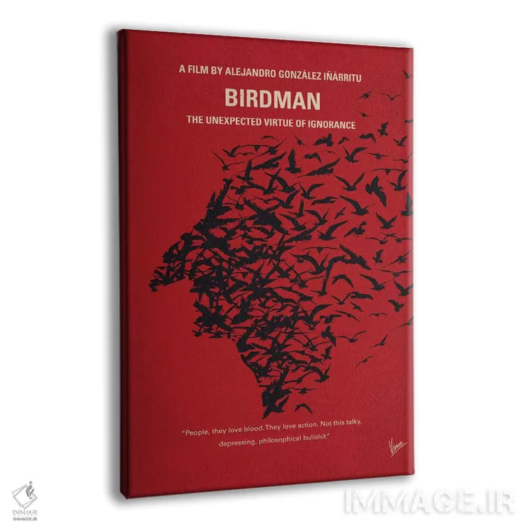 تابلو مینیمال پوستر مینیمال فیلم مرد پرنده ای یا اثر چانکونگ - نمای پرسپکتیو محصول