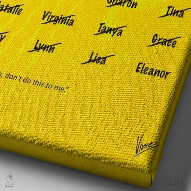 تابلو مینیمال پوستر مینیمال فیلم در ۶۰ ثانیه ناپدید شد اثر چانکونگ - نمای نزدیک بافت بوم