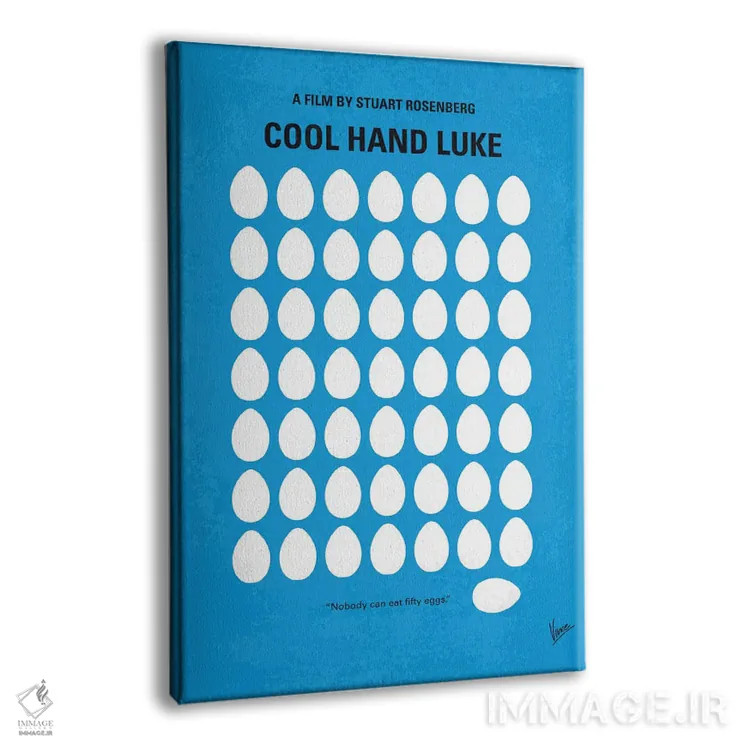 تابلو مینیمال پوستر مینیمال فیلم لوک دست خونسرد اثر چانکونگ - نمای پرسپکتیو محصول