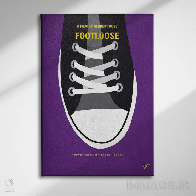 تابلو مینیمال پوستر مینیمال فیلم بی قید و بند اثر چانکونگ - نمای روبهرو روی دیوار