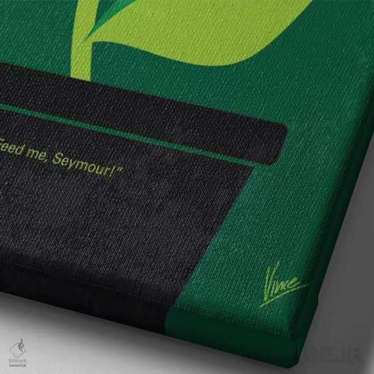 تابلو مینیمال پوستر مینیمال فروشگاه کوچک وحشت اثر چانکونگ - نمای نزدیک بافت بوم