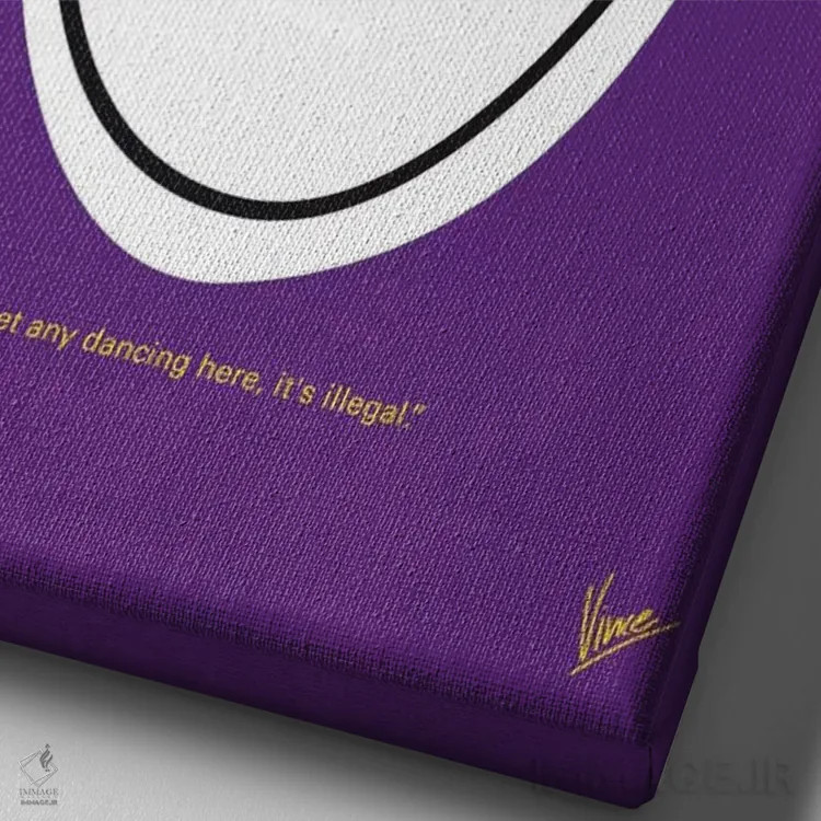 تابلو مینیمال پوستر مینیمال فیلم بی قید و بند اثر چانکونگ - نمای نزدیک بافت بوم