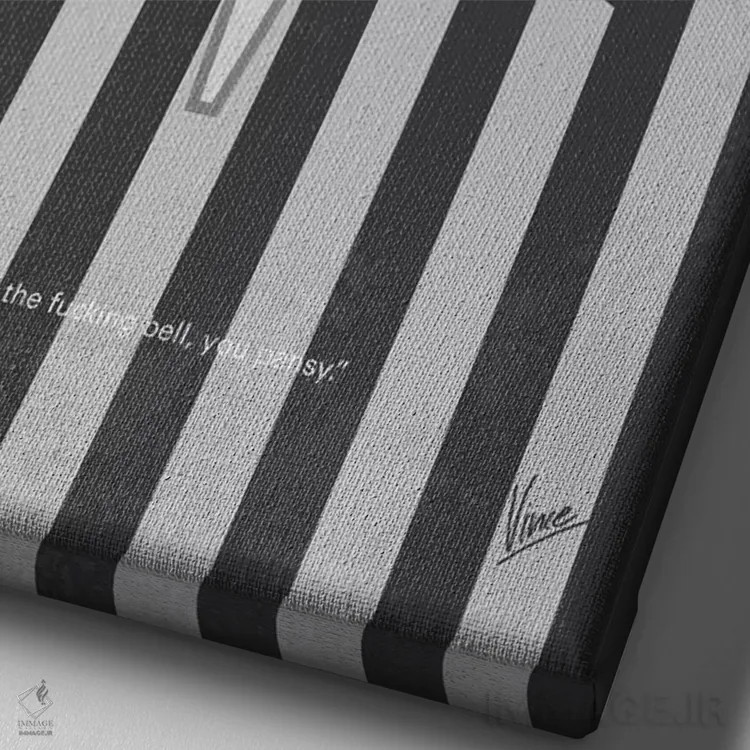 تابلو مینیمال پوستر مینیمال فیلم مدرسه قدیمی اثر چانکونگ - نمای نزدیک بافت بوم