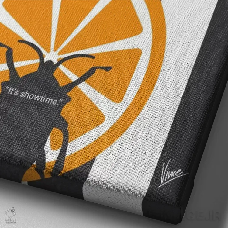 تابلو مینیمال پوستر مینیمال فیلم بیتل جوس اثر چانکونگ - نمای نزدیک بافت بوم