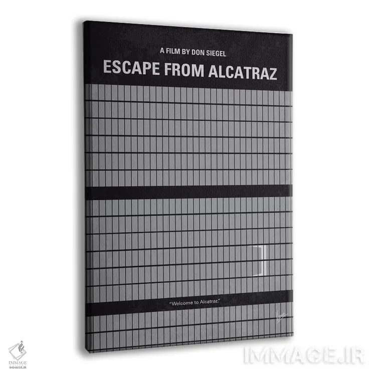 تابلو مینیمال پوستر مینیمال فرار از آلکاتراز اثر چانکونگ - نمای پرسپکتیو محصول