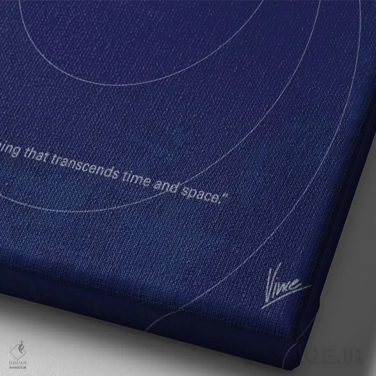 تابلو مینیمال پوستر مینیمال فیلم میان ستاره ای اثر چانکونگ - نمای نزدیک بافت بوم