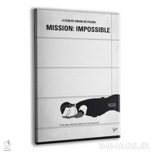 تابلو مینیمال پوستر مینیمال ماموریت: غیرممکن اثر چانکونگ - نمای پرسپکتیو محصول