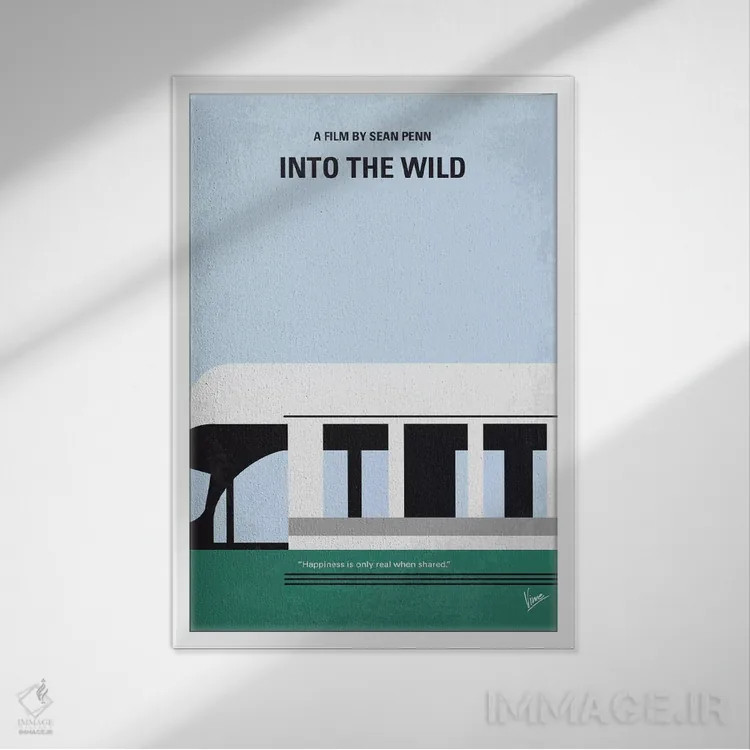 تابلو مینیمال پوستر مینیمال فیلم به سوی طبیعت وحشی اثر چانکونگ - نمای قابدار سفید