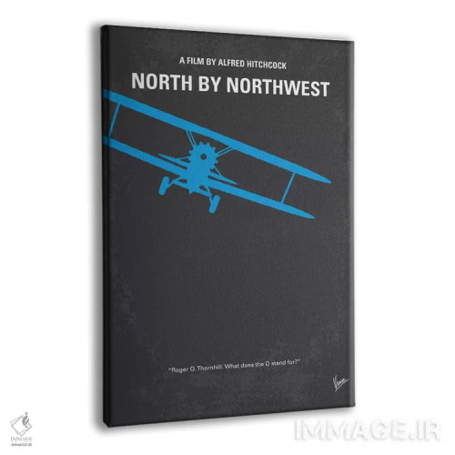 تابلو مینیمال پوستر مینیمال فیلم شمال از شمال غربی اثر چانکونگ - نمای پرسپکتیو محصول