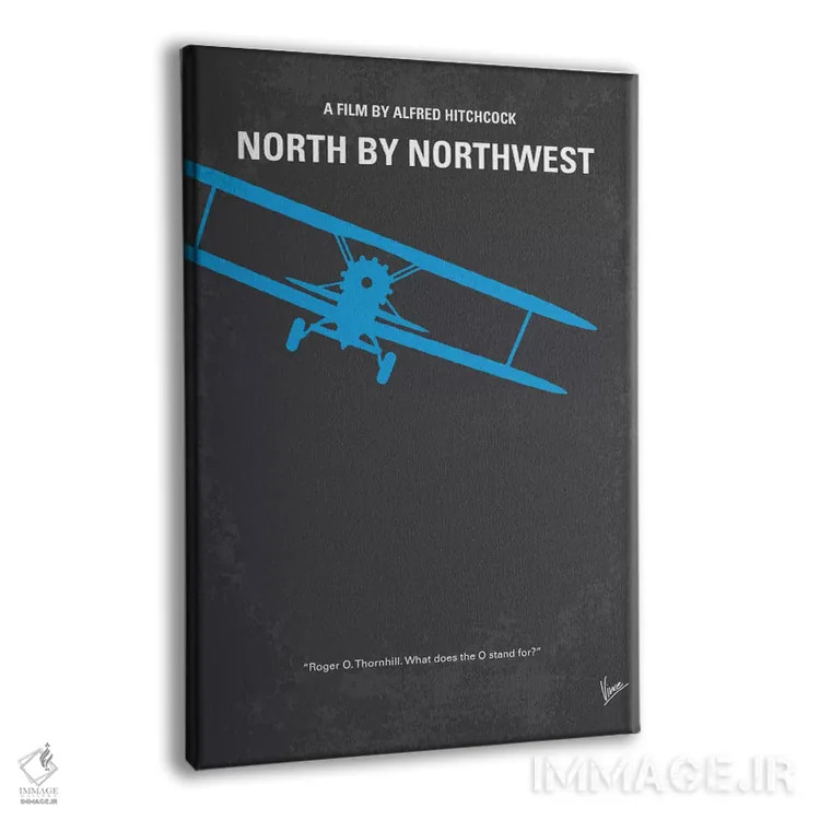 تابلو مینیمال پوستر مینیمال فیلم شمال از شمال غربی اثر چانکونگ - نمای پرسپکتیو محصول