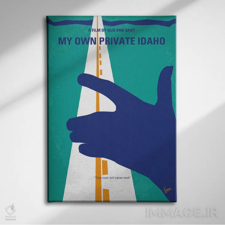 تابلو مینیمال پوستر مینیمال فیلم آیداهوی خصوصی من اثر چانکونگ - نمای روبهرو روی دیوار