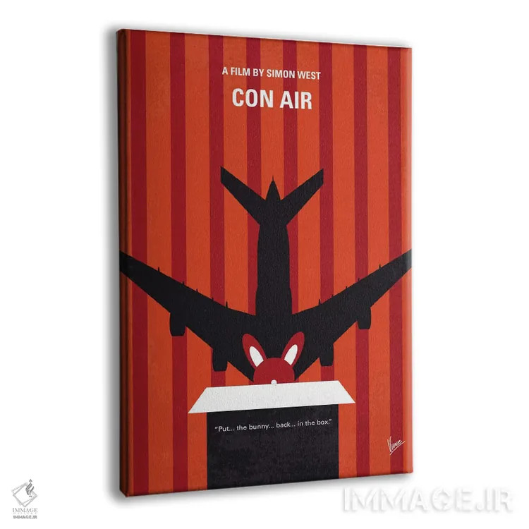 تابلو مینیمال پوستر مینیمال فیلم هواپیمای محکومان اثر چانکونگ - نمای پرسپکتیو محصول