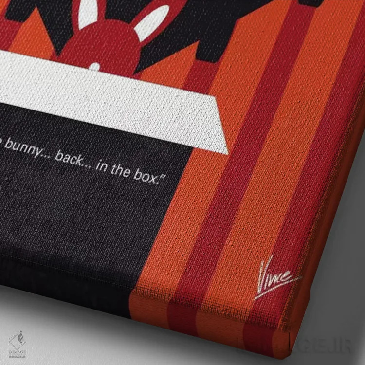 تابلو مینیمال پوستر مینیمال فیلم هواپیمای محکومان اثر چانکونگ - نمای نزدیک بافت بوم