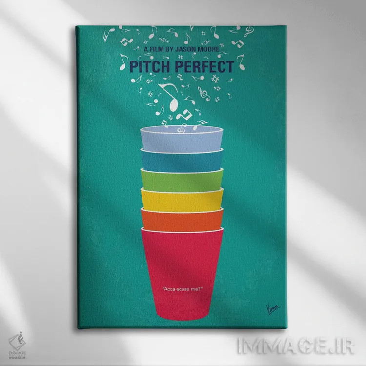 تابلو مینیمال پوستر مینیمال فیلم پیچ پرفکت اثر چانکونگ - نمای روبهرو روی دیوار