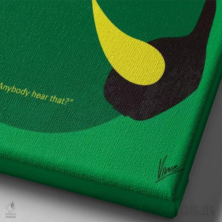 تابلو مینیمال پوستر مینیمال فیلم پارک ژوراسیک اثر چانکونگ - نمای نزدیک بافت بوم