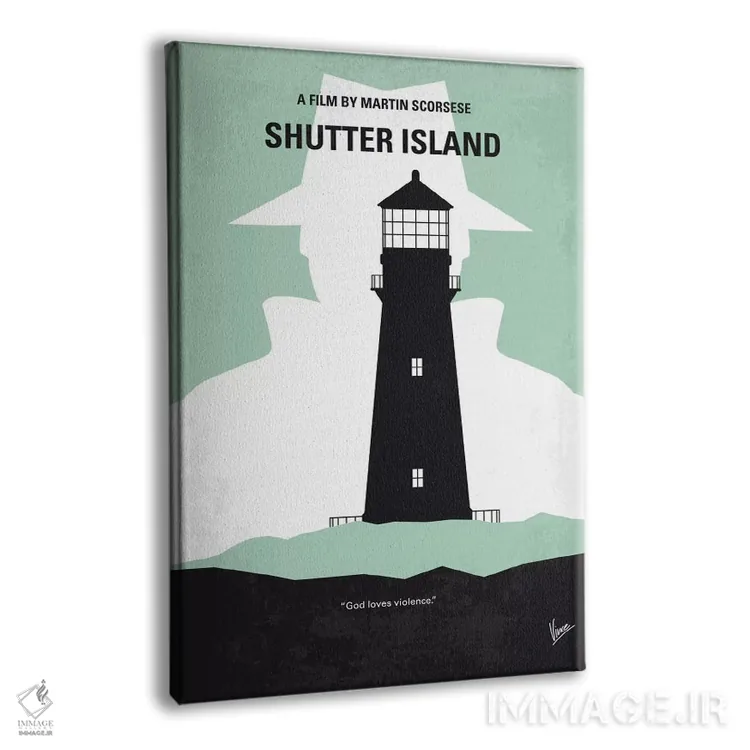 تابلو مینیمال پوستر مینیمال فیلم جزیره شاتر اثر چانکونگ - نمای پرسپکتیو محصول