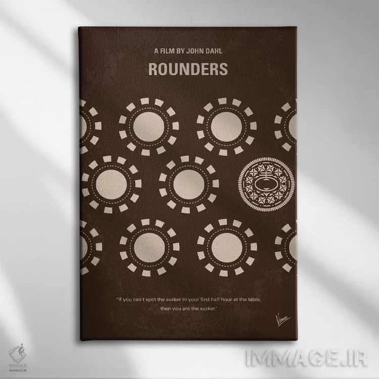 تابلو مینیمال پوستر مینیمال فیلم روندرز اثر چانکونگ - نمای روبهرو روی دیوار