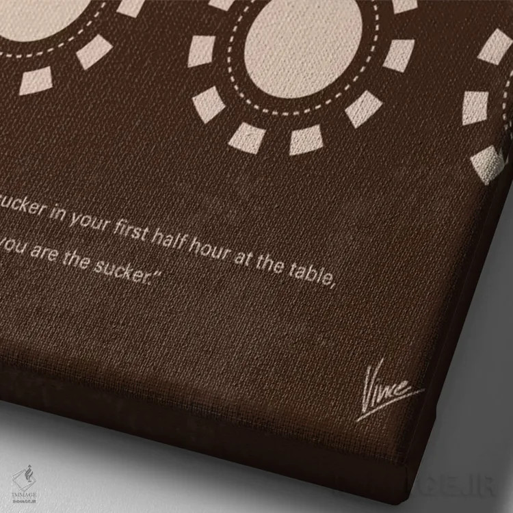 تابلو مینیمال پوستر مینیمال فیلم روندرز اثر چانکونگ - نمای نزدیک بافت بوم