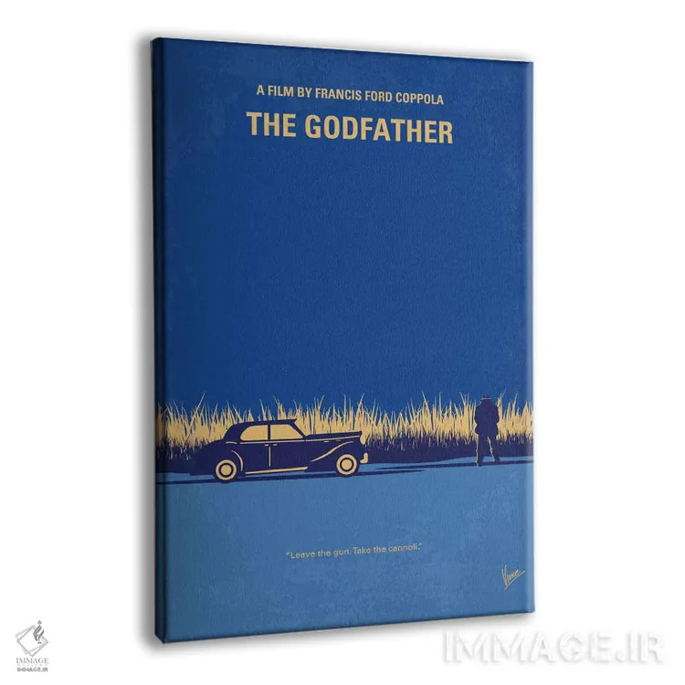 تابلو مینیمال پوستر مینیمال فیلم پدرخوانده اثر چانکونگ - نمای پرسپکتیو محصول